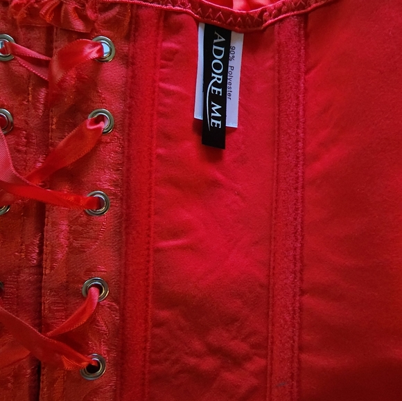 Satin boned Corset - Picture 6 of 6